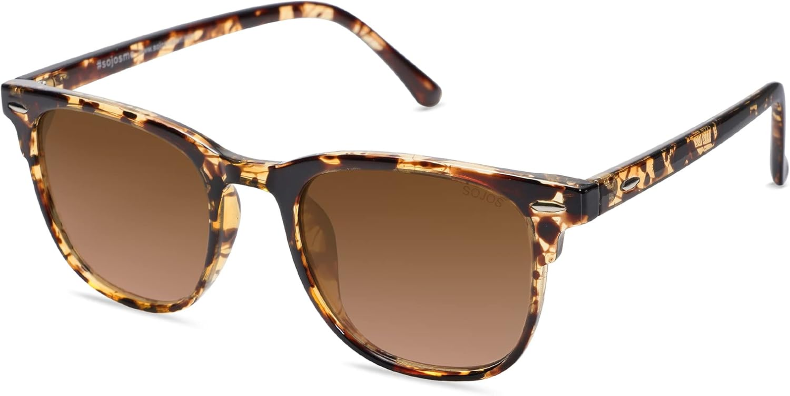 Retro Vintage Square Polarized Sunglasses for Women Men UV Protection Lens TR90