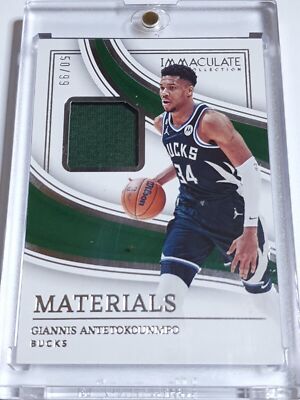 2022 Panini Immaculate Giannis Antetokounmpo #PATCH /99 Game Worn
