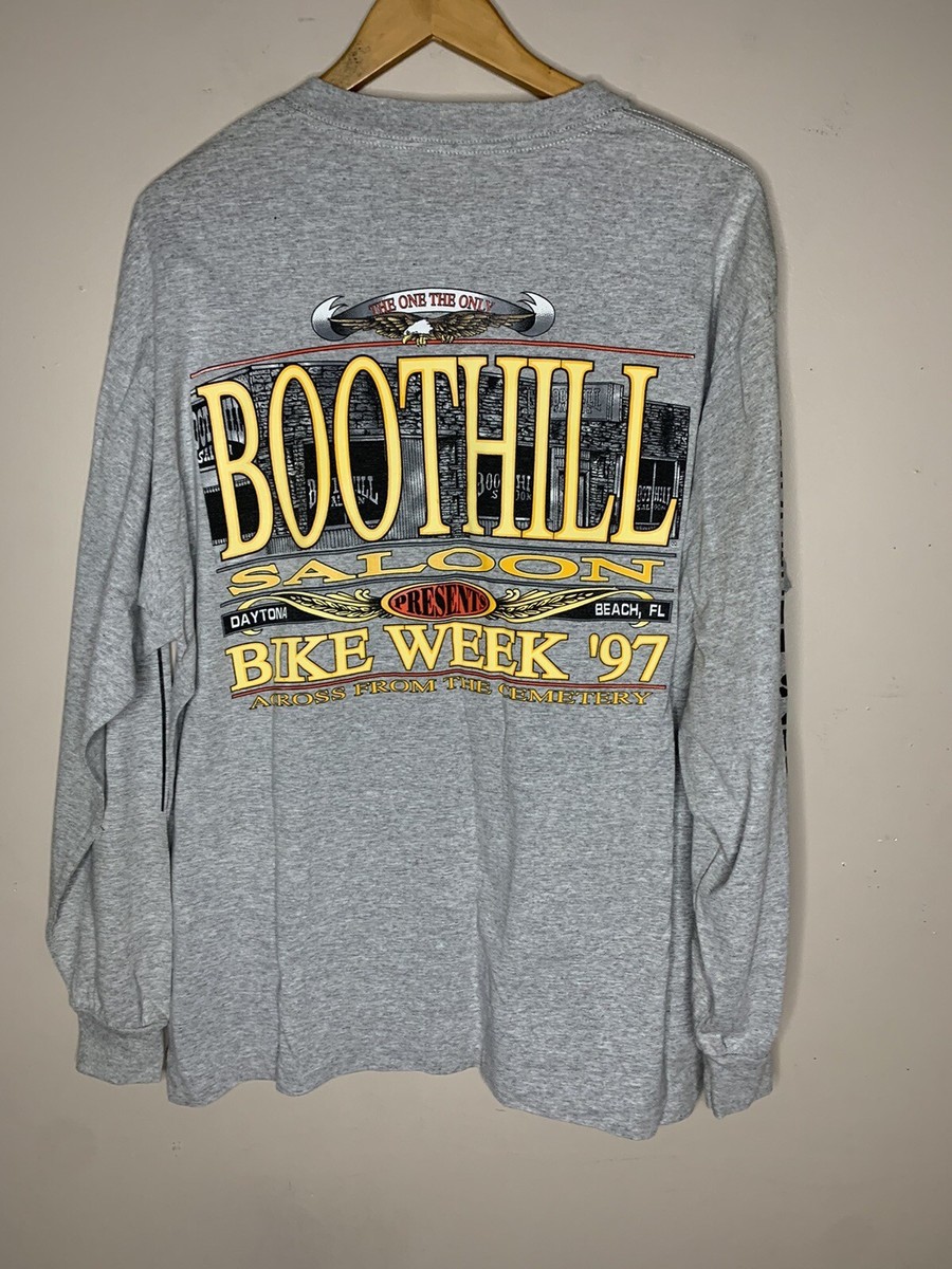 Vintage 90s Boot Hill Saloon Harley Davidson Bike Week Mens