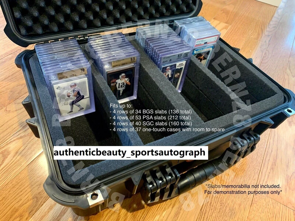 EXTRA LARGE XL BLACK STORAGE BOX TRAVEL CASE PSA/BGS GRADE CARD SLAB TCG/Pokemon - Image 2 of 4