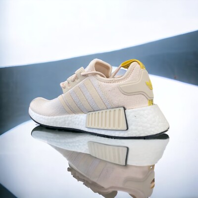Adidas Cream Nmd_r1 Shoes Adidas NMD_R1 Boost Athletic Shoes White - Main Image