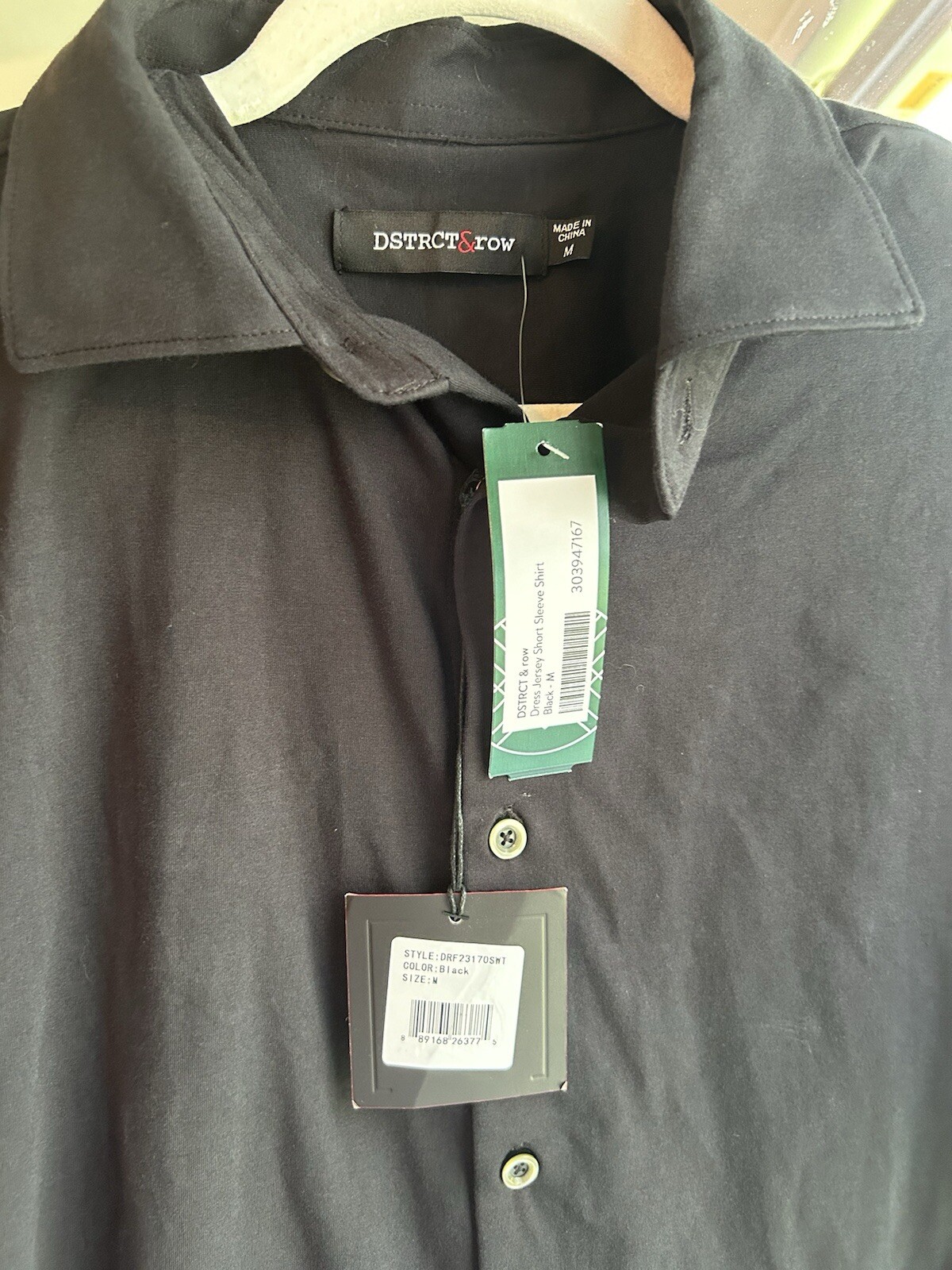 FILA NWT Stitch Fix DSTRCT & row Jersey Short Sleeve Black T Shirt Medium