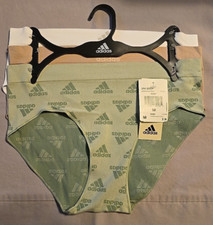 adidas Women's 3-PACK Seamless BRIEF Panties 4A2H99 Size MEDIUM NWT MSRP 36