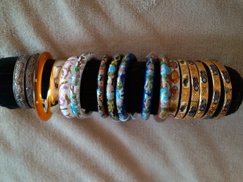 Cloisonne Enamel Metal Bangles & Bracelets Altogether Extremely BEAUTIFUL, RARE