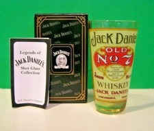 JACK DANIELS Old No. 7 Amber Sour Mash SHOT GLASS Daniel's - NEW in BOX with COA