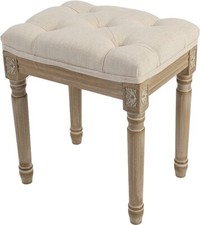 Vanity Stool Upholstered Bench Seat For Makeup Room Small Bedroom / Piano Bench