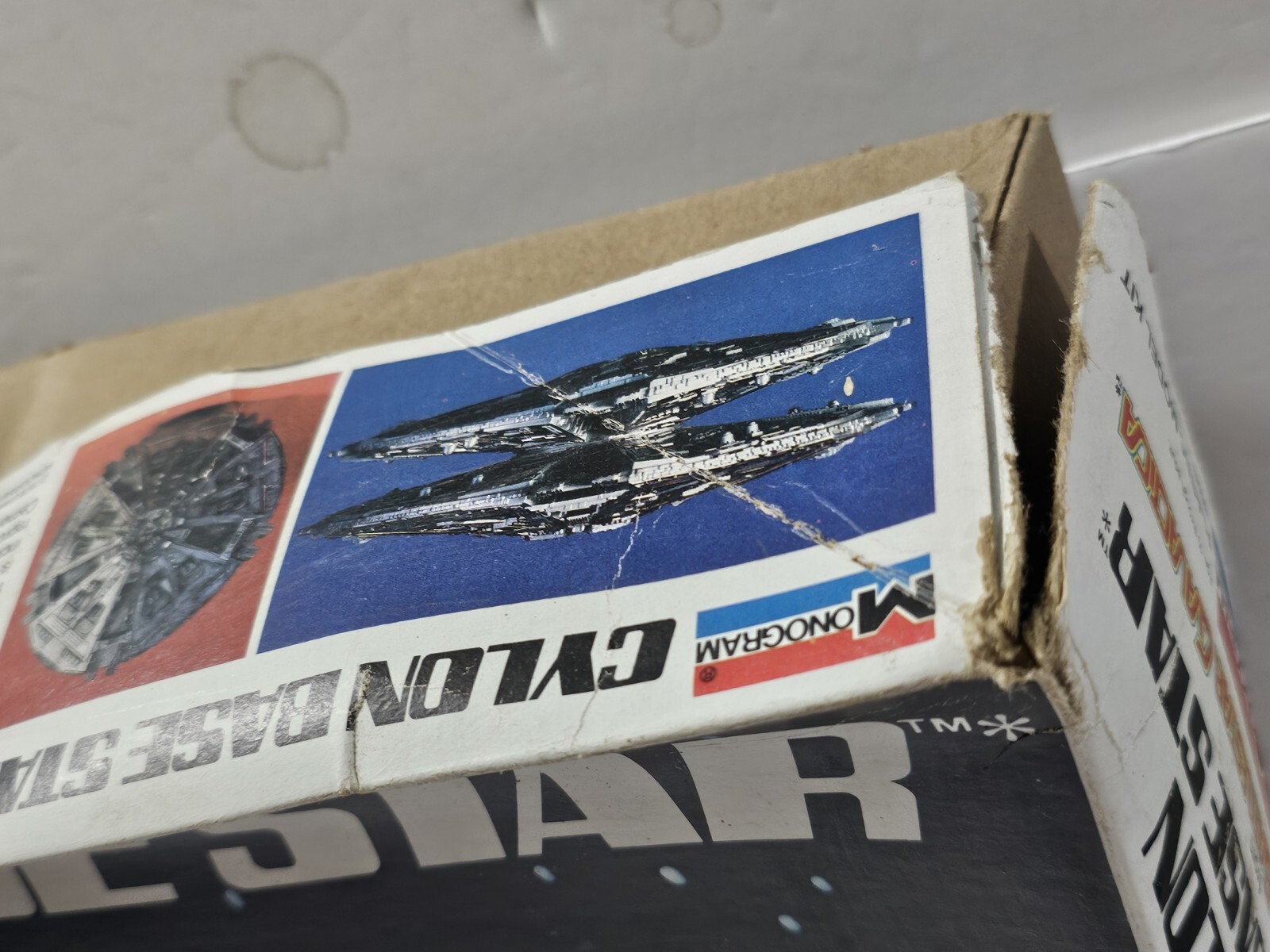 Vintage 1978 Monogram Battlestar Galactica Cylon Base Star Model Kit ...