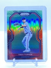2021 Panini Prizm Baseball Trea Turner Cosmic Haze SP Prizm