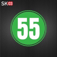 Retro Startnummer rund Motorrad Aufkleber Oldtimer Bobber Custom Bike Auto Cross