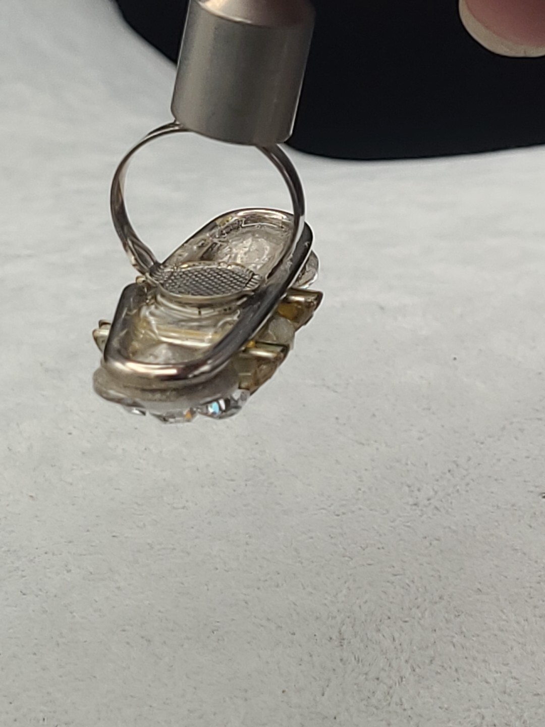 LARGE UNIQUE Costume Statement Piece Adjustable R… - image 6