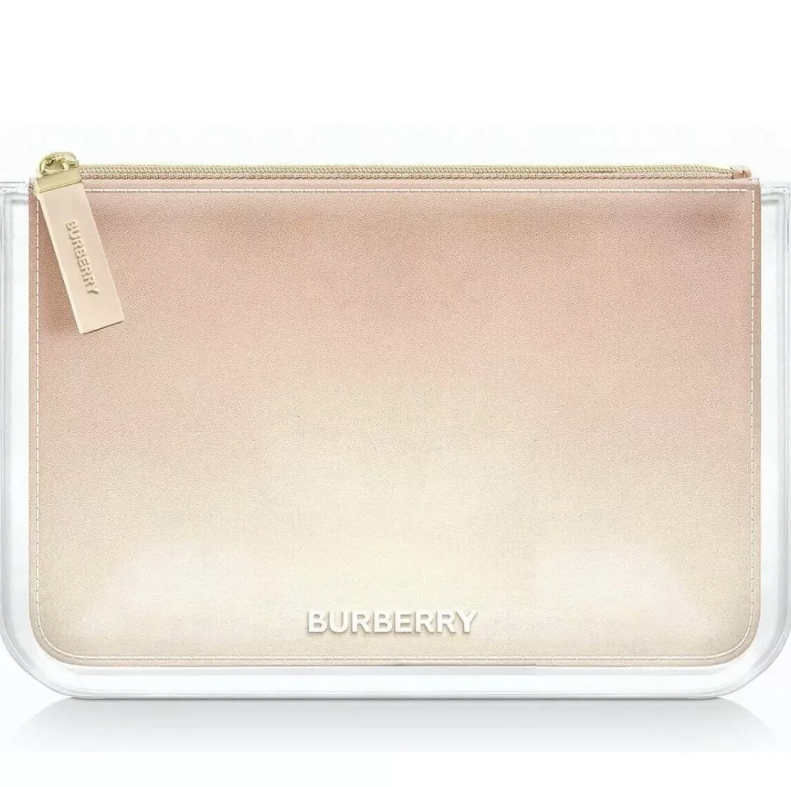 BURBERRY POUCH BAG MAKEUP BAG TOILETRY COSMETIC CASE PEACH NWT | eBay