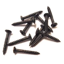 12 pack 2mm x 18mm Black Oval Head Humbucker Pickup Ring Mounting Screws