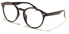 Blue Light Blocking/Filtering Unisex Classic Black Glasses BL2009-BLK , NEW 