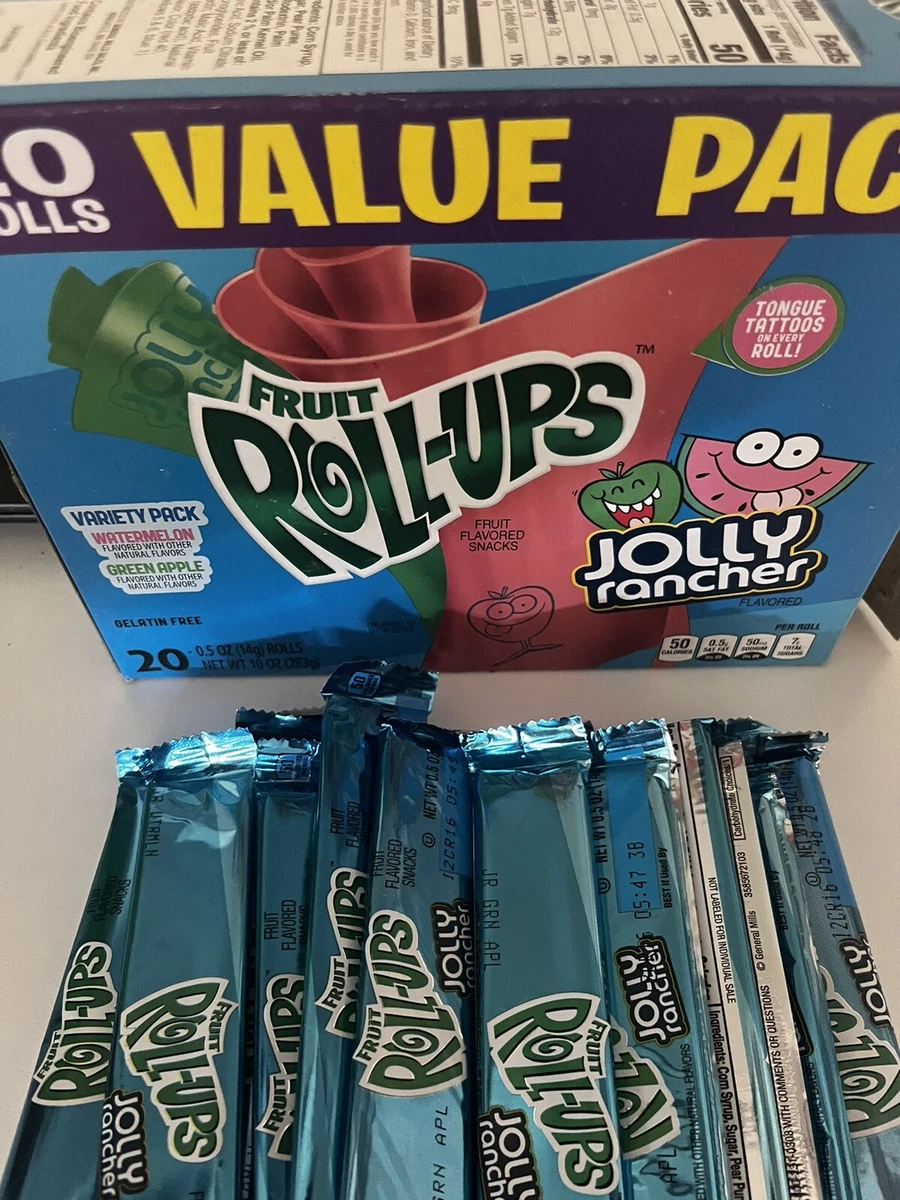 Jolly Rancher Fruit Roll Ups Sabor A Sandía Y Manzana