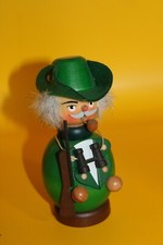 Günter Ulbricht Räuchermannn Jäger Förster 15cm Erzgebirge Seiffen Rarität