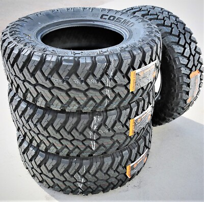 4 Tires Cosmo Mud Kicker LT 35X12.50R18 Load F 12 Ply MT M/T Mud