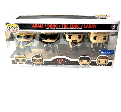 Funko POP Rocks Vinyl U2 ZOO TV 4-PACK  Bono CHEAPER THAN AMAZON!!!!