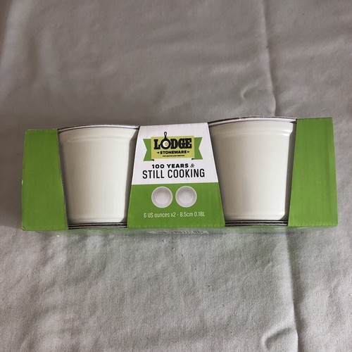 SET OF 2 ~ Lodge ~ Stoneware ~ 6oz ~ Ramekins - NEW - Picture 2 of 6