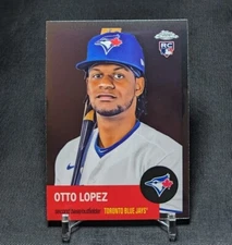 Otto Lopez Rookie RC 2022 Topps Chrome Platinum Anniversary Card #429 Blue Jays