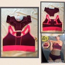 DANSKIN NOW Women's Zen Collection Medium Impact SPORTS BRA  PANTES - 34B  M/6