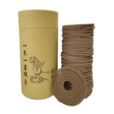 120pcs/box Spiral Incense Coils Buddhist Incense Natural Spiral Coil Incense San