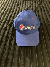 Pepsi Patch Hat Spell Out Script Logo Soft Drinks Soda Snapback Baseball Dad Cap