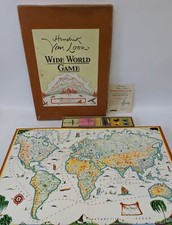 Vintage 1933 Hendrik Willem Van Loon's WIDE WORLD Board Game, Parker Brothers
