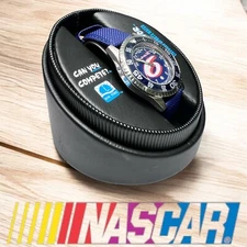 Sun Time The Competitor Licensed Sports Watch Mark Martin Stainless Steel