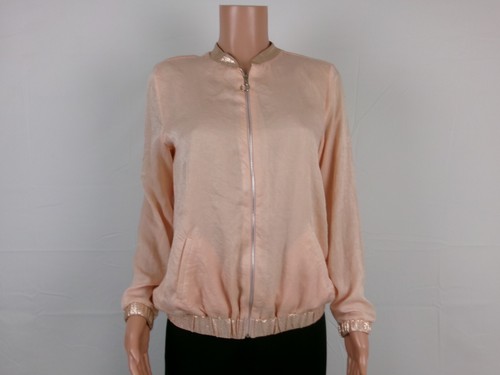 Veste Zip Forever 21 Femme Rose Clair - Taille S - Manches Longues - Occasion