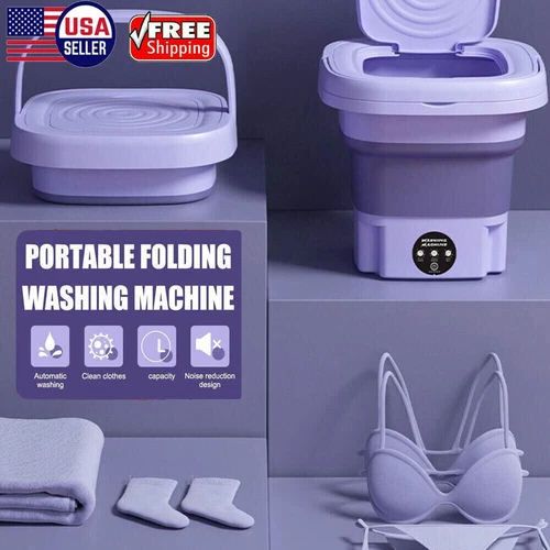 Portable Washing Machine Mini Washer Foldable Washer and Spin Dryer Small Travel