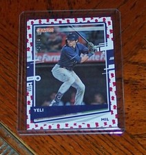2020 DONRUSS BASEBALL Emoji YELI Christian Yelich PRESIDENTIAL 28/50 Nickname