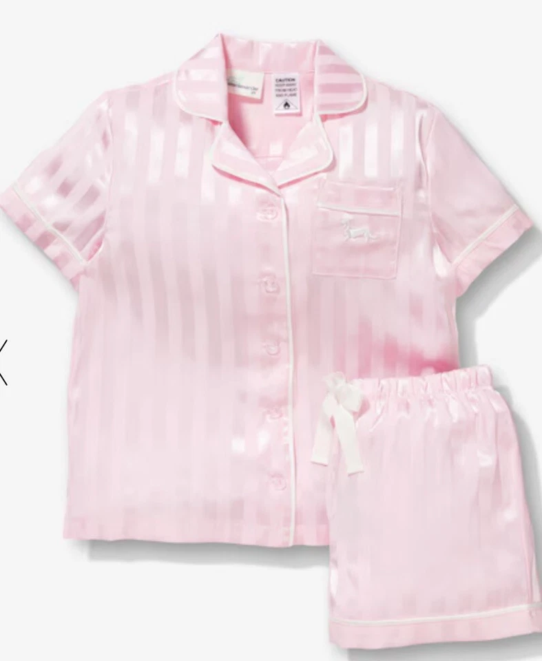 BNWT PETER ALEXANDER GIRLS KIDS SATIN PJ SET SIZE 3 (PINK) RRP $79.95 - Image 4 of 4