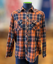 Vintage Roebuck  Co Wool Blend Flannel Plaid Button Up Shirt Size M