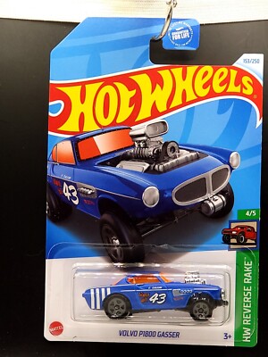 *Free Shipping @$15* Hot Wheels 153/250 Volvo P1800 Gasser 4/5 HW Reverse Rake
