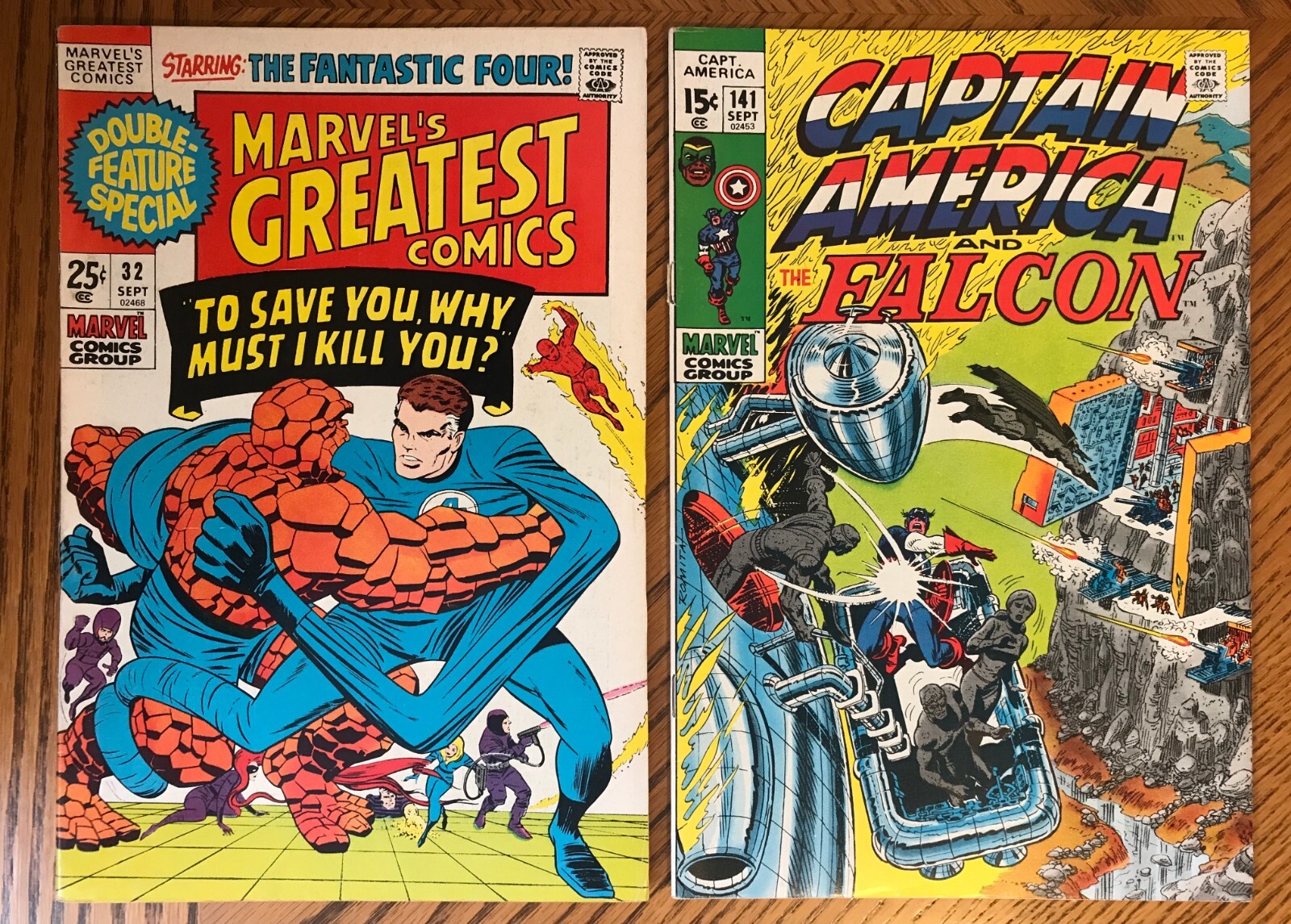 Lot of 2 Bronze Age books CAPTAIN AMERICA 141 MARVEL'S GREATEST COMICS 32 eBay