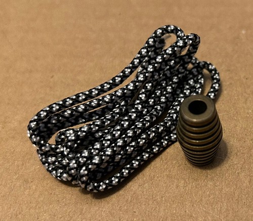 Brass Groove Lanyard Bead and Thin Paracord - Picture 4 of 5