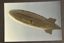 FOUND VINTAGE PHOTO PICTURE Atlantic City International Casino Resorts Blimp￼