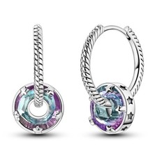 925 Sterling Silver Star Hoop Earrings for Women Snake Bone Hoop Earrings