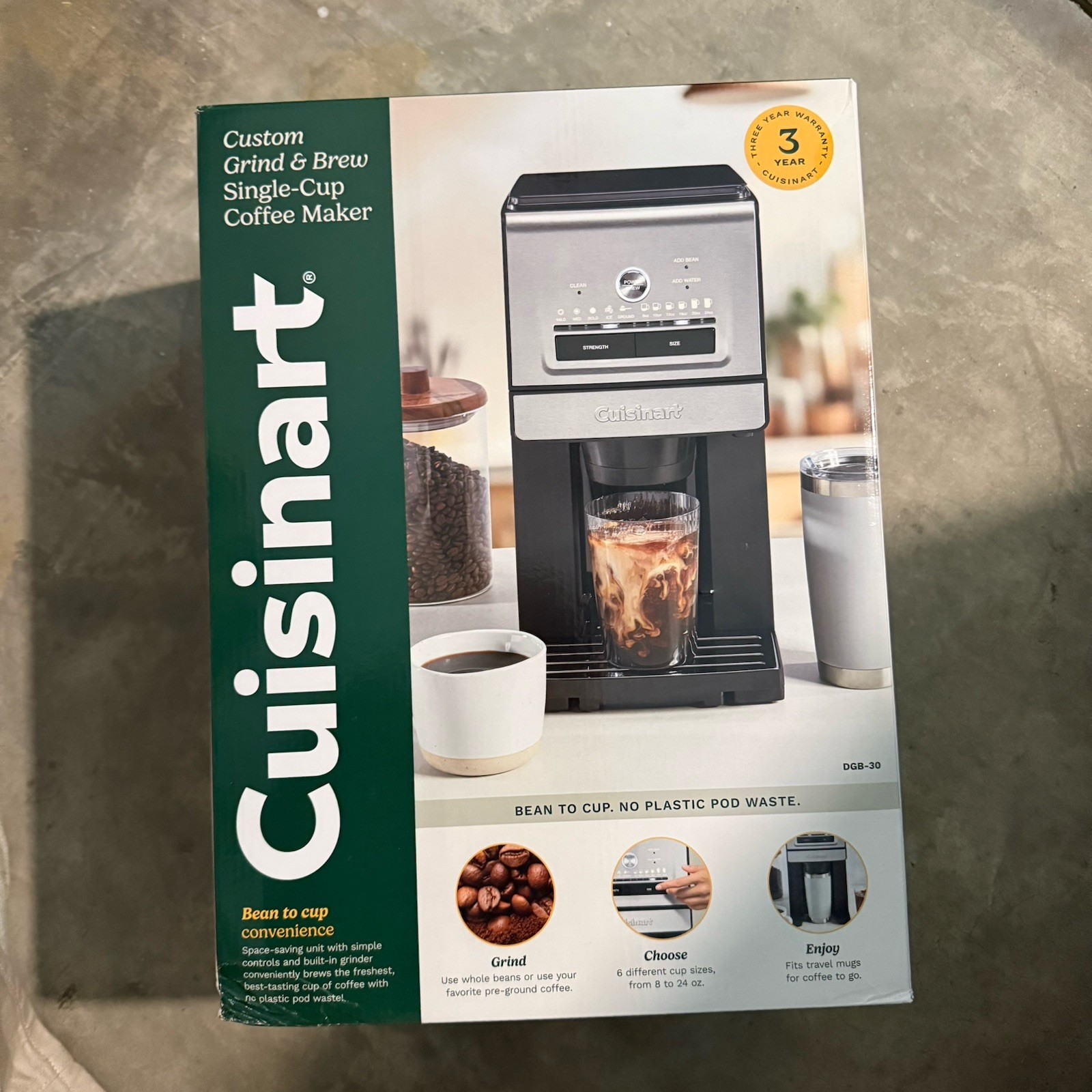 🔥NEW🔥 Cuisinart Custom Grind & Brew Single-Cup Coffee 