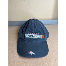 VTG Reebok Denver Broncos NFL Hat Navy Blue O...