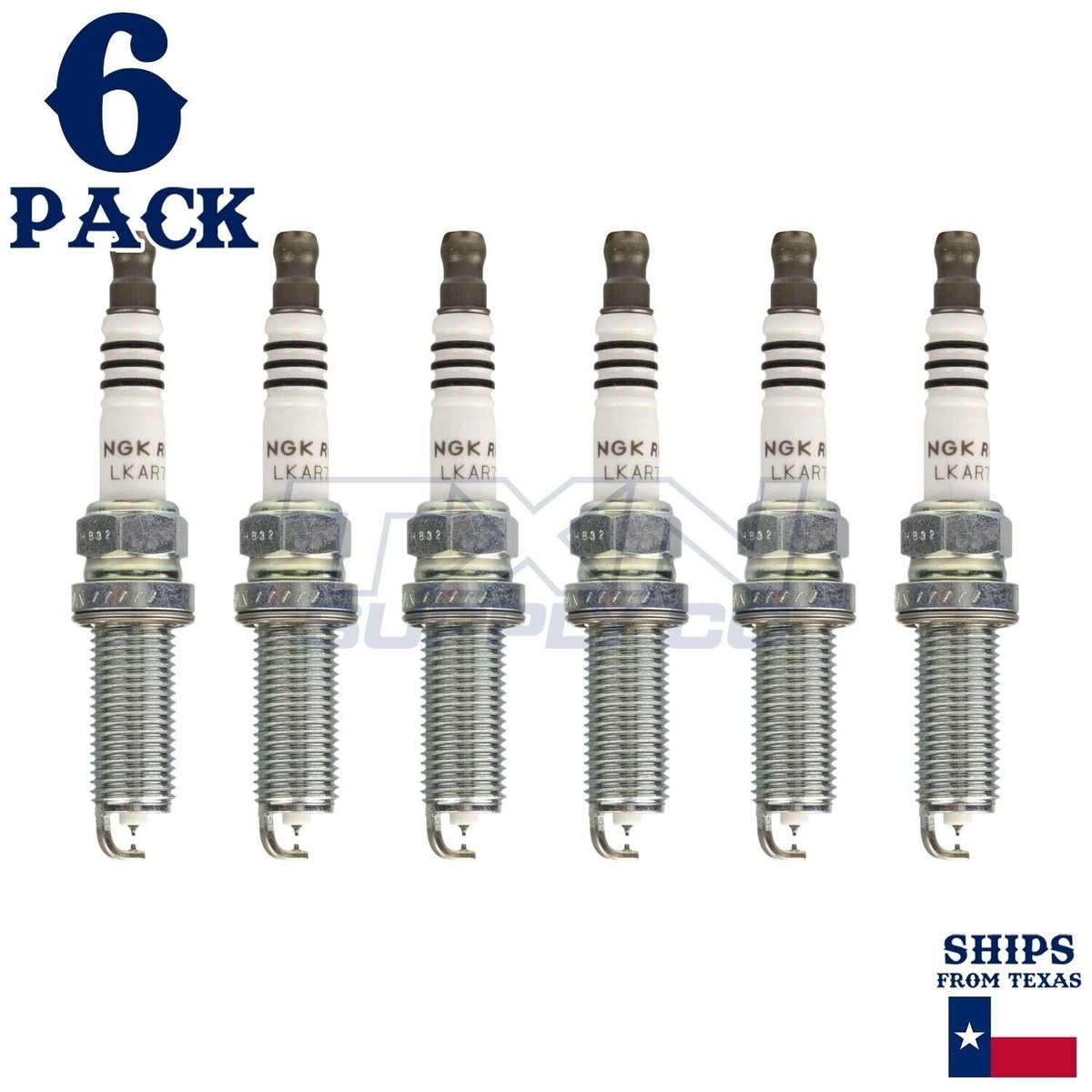 6 Pack NGK Ruthenium HX 92274 Spark Plugs LKAR7AHX-S | eBay