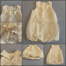 VESTITINO A PAGLIACCETTO BAMBINA Z GENERATION TAGLIA 18 MESI 80cm BIANCO PANNA