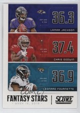 2020 Score Fantasy Stars Lamar Jackson Chris Godwin Leonard Fournette 14s2