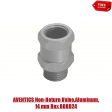 AVENTICS Non-Return Valve,Aluminum,14 mm Hex 808D24