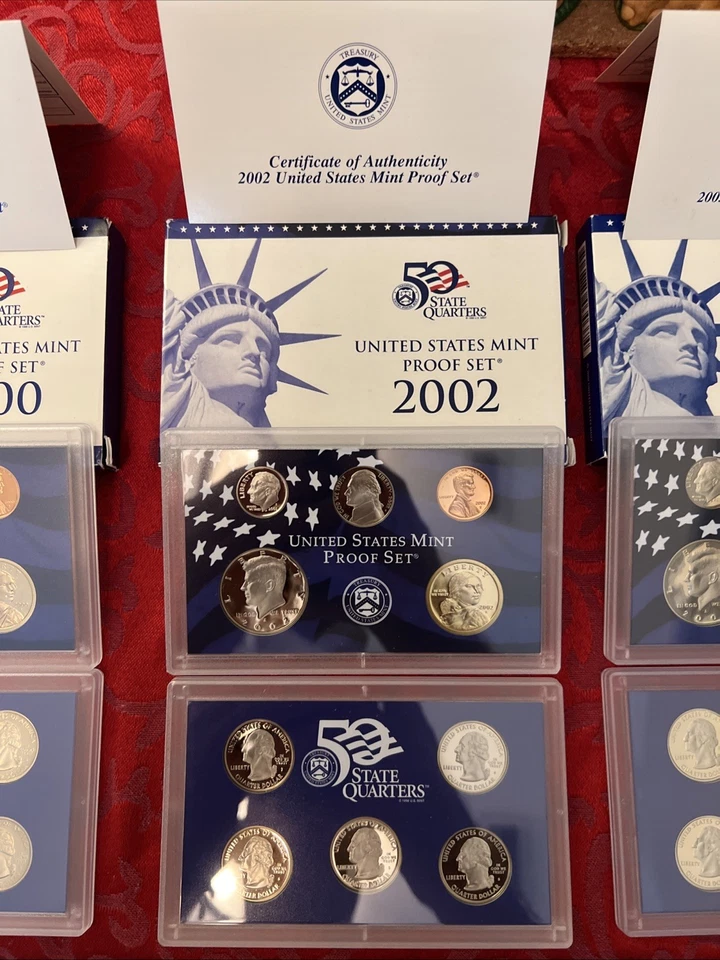 Estate Sale US Mint Proof Set 2000 2002 2003 2005 2006 + State Quarters 5 Sets - Image 3 of 4