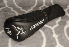 AGX Golf Headcover 4H Hybrid Rescue Head Cover Black