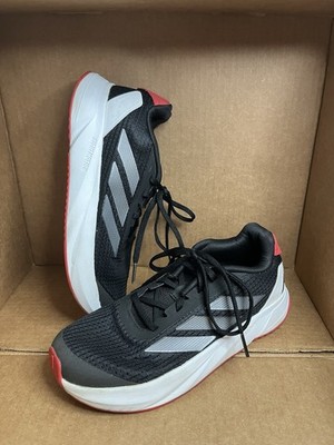 Adidas Men's Duramo SL Red Lace-Up Low Top Sneaker Shoes Size 4 Gym Cloud