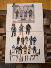 Fortnite Jazwares Lot Of 15, 4" Figures, And 3, 6" Figures W/ Some Accessories
