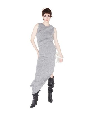 J.W. Anderson SS24 Tubular Padded Asymmetric Knit Dress - Size S - Runway Piece