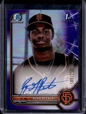 Ryan Reckley 2022 Bowman Chrome #CPA-RR Purple Refractor /250